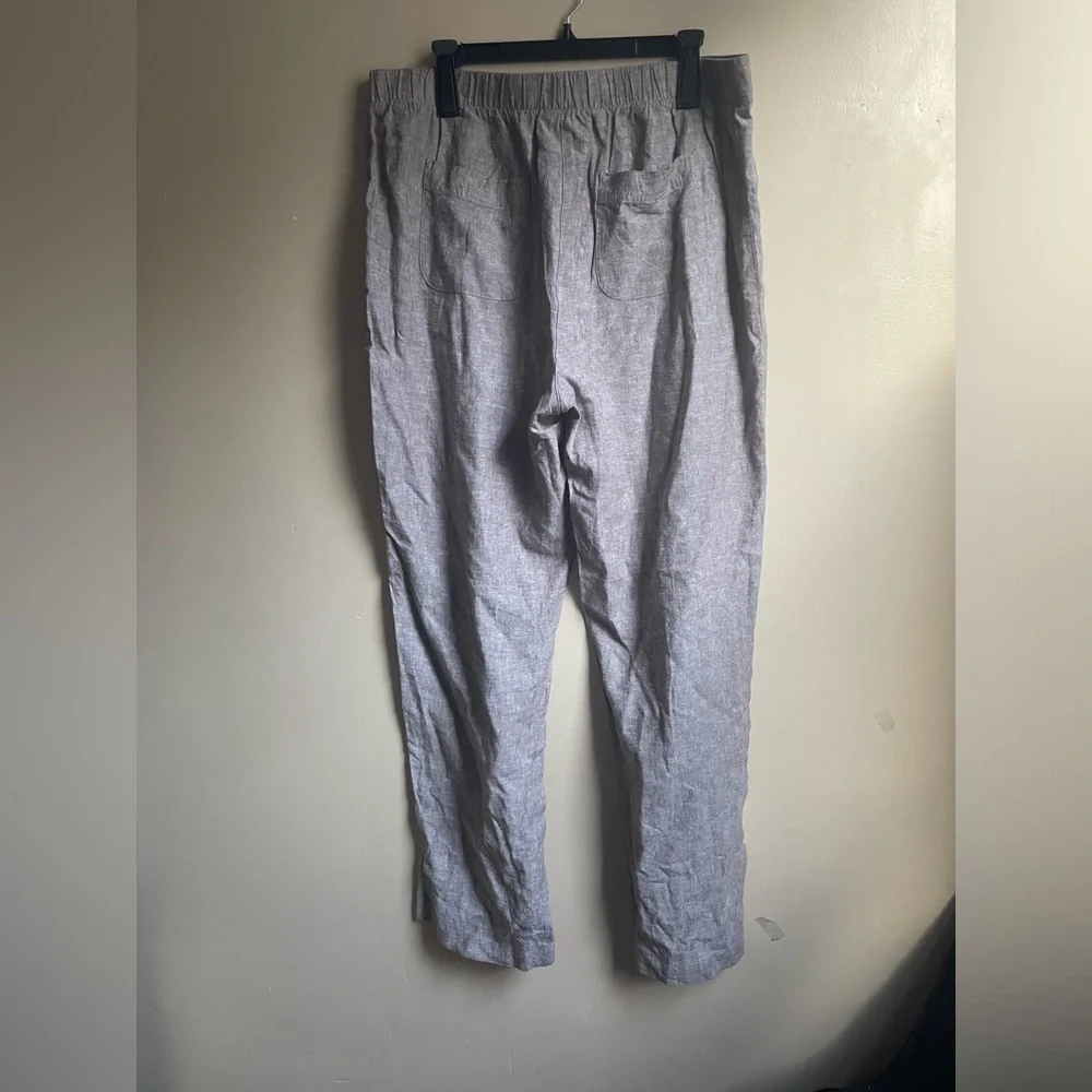 Chicos Women’s Linen Blend pull on Pants size L career